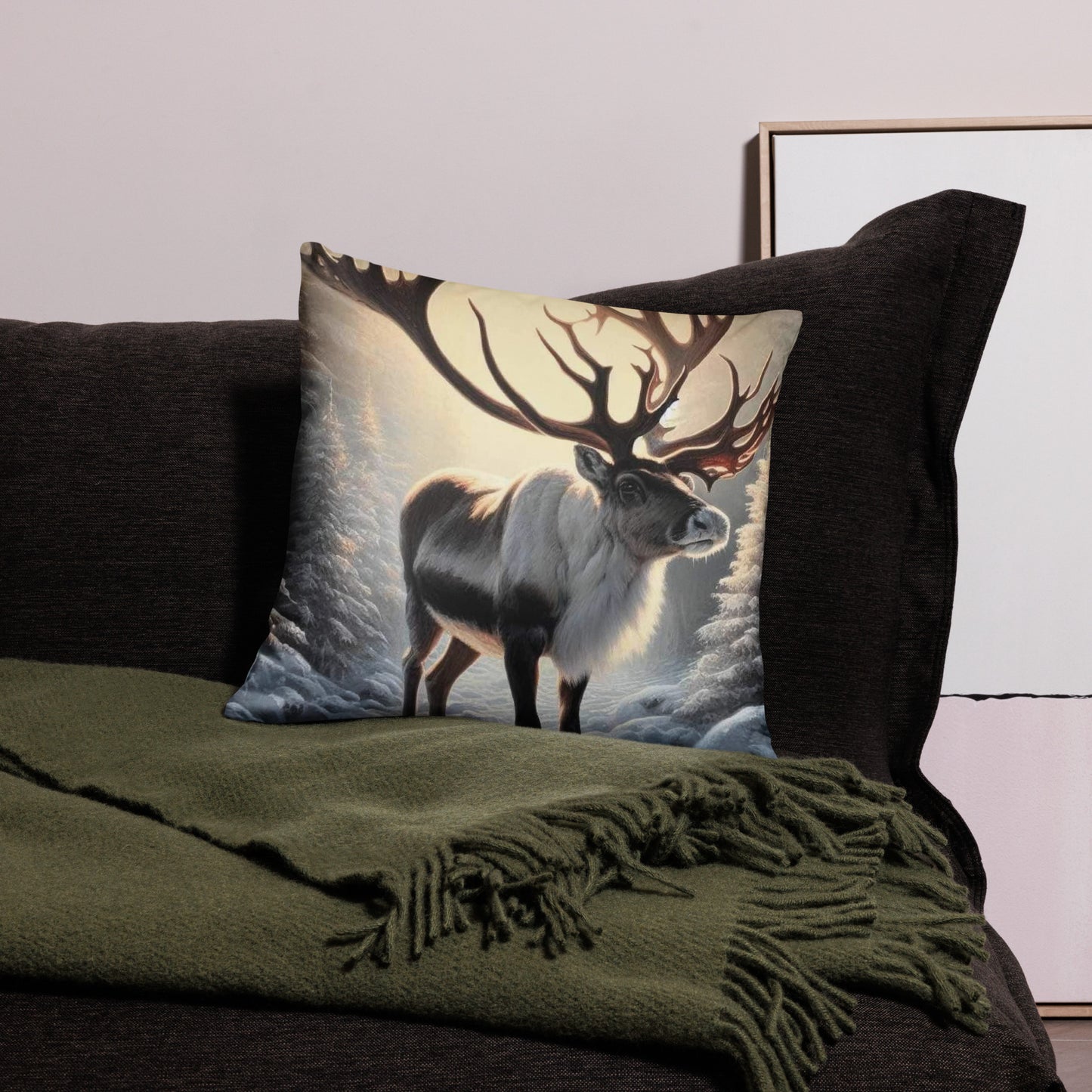 Christmas Reindeer Basic Pillow