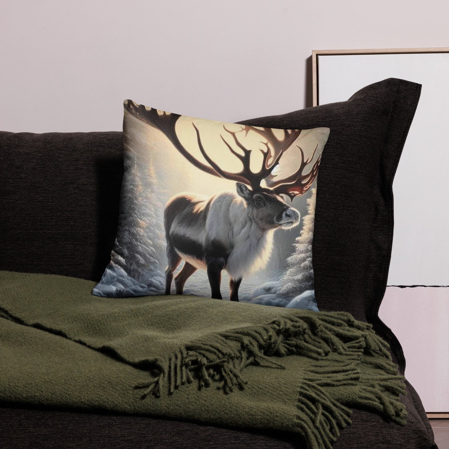 Christmas Reindeer Basic Pillow