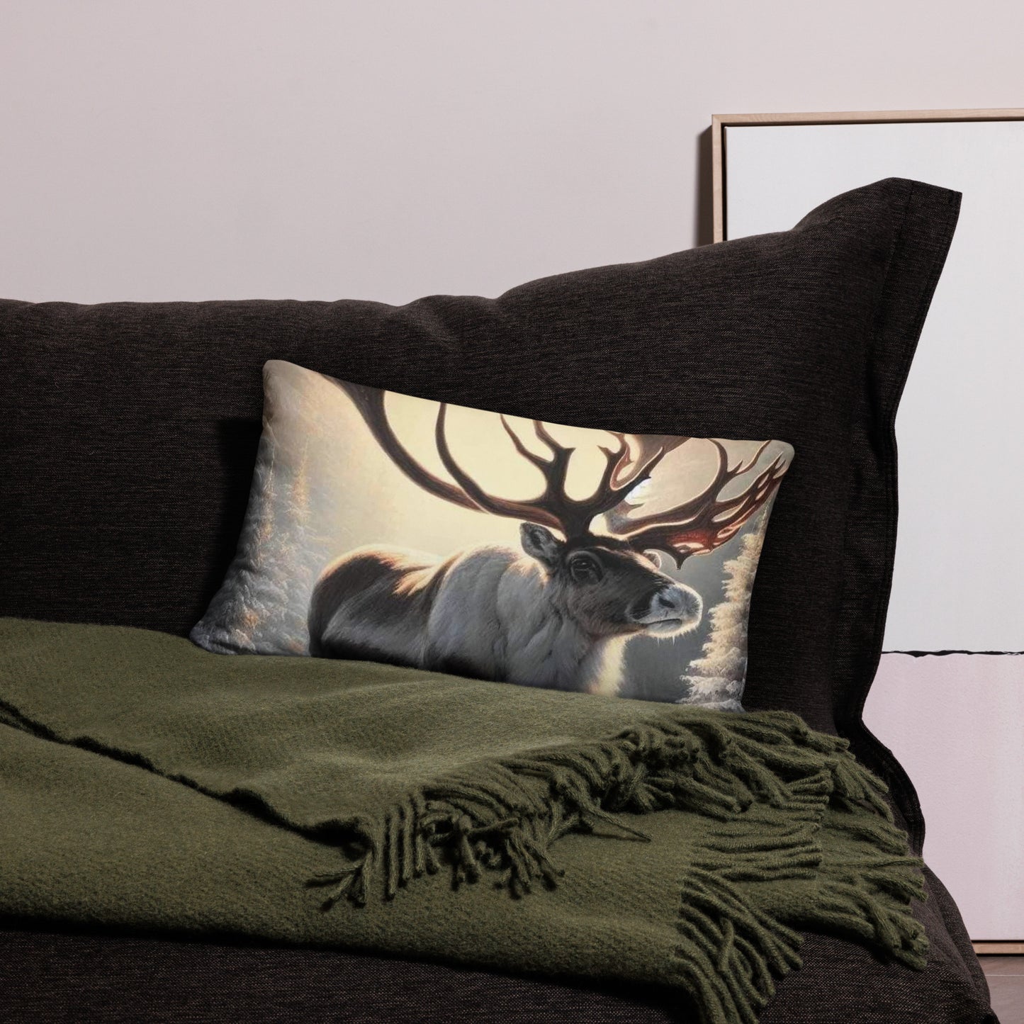 Christmas Reindeer Basic Pillow