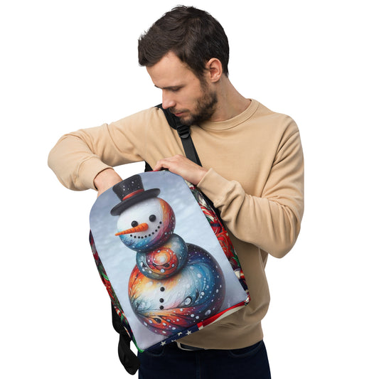 Christmas Snowman US Minimalist Backpack