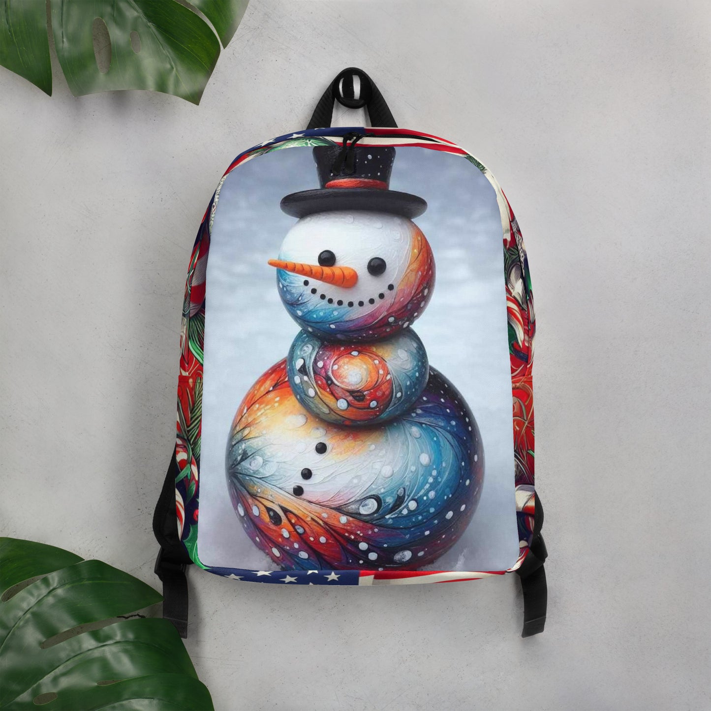 Christmas Snowman US Minimalist Backpack