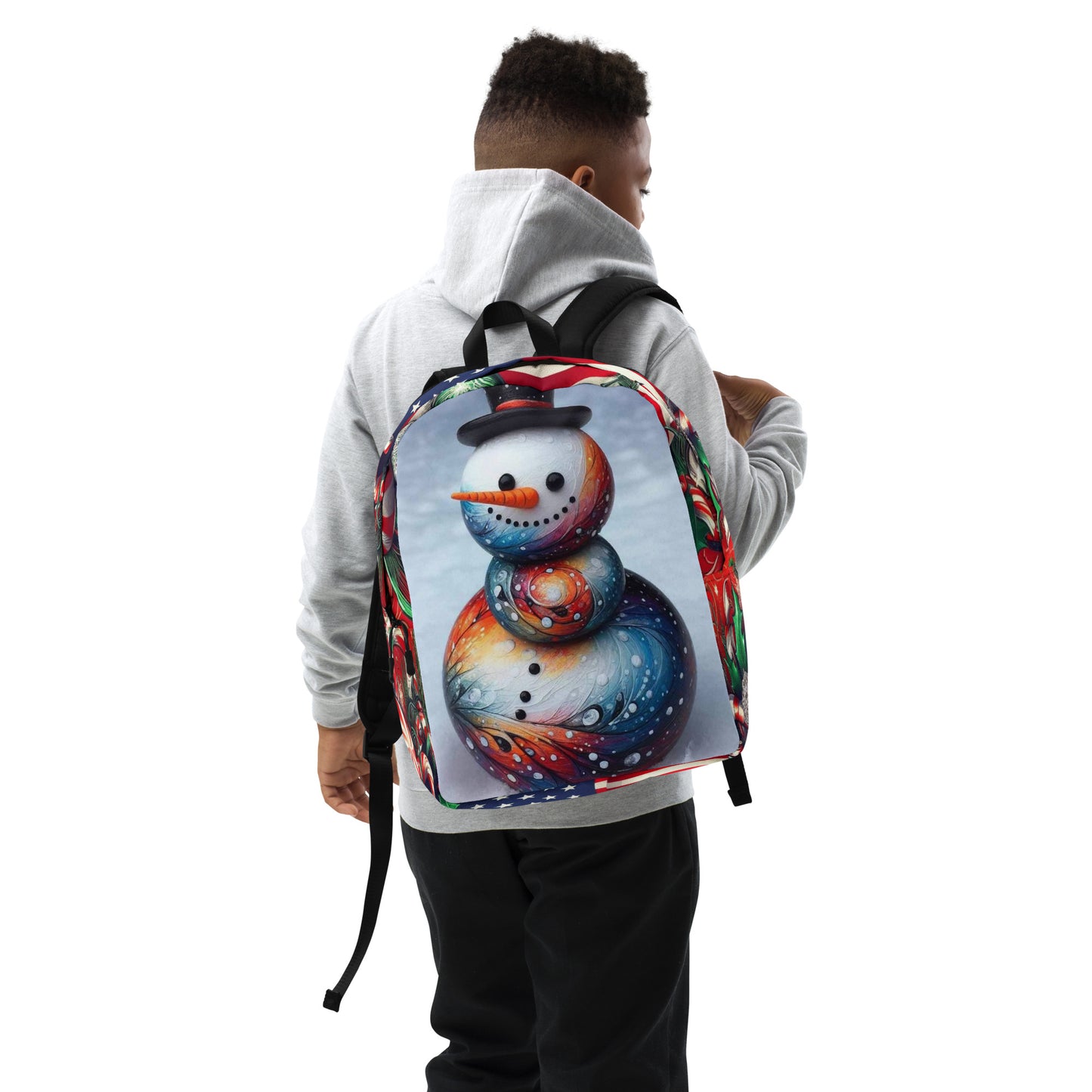 Christmas Snowman US Minimalist Backpack