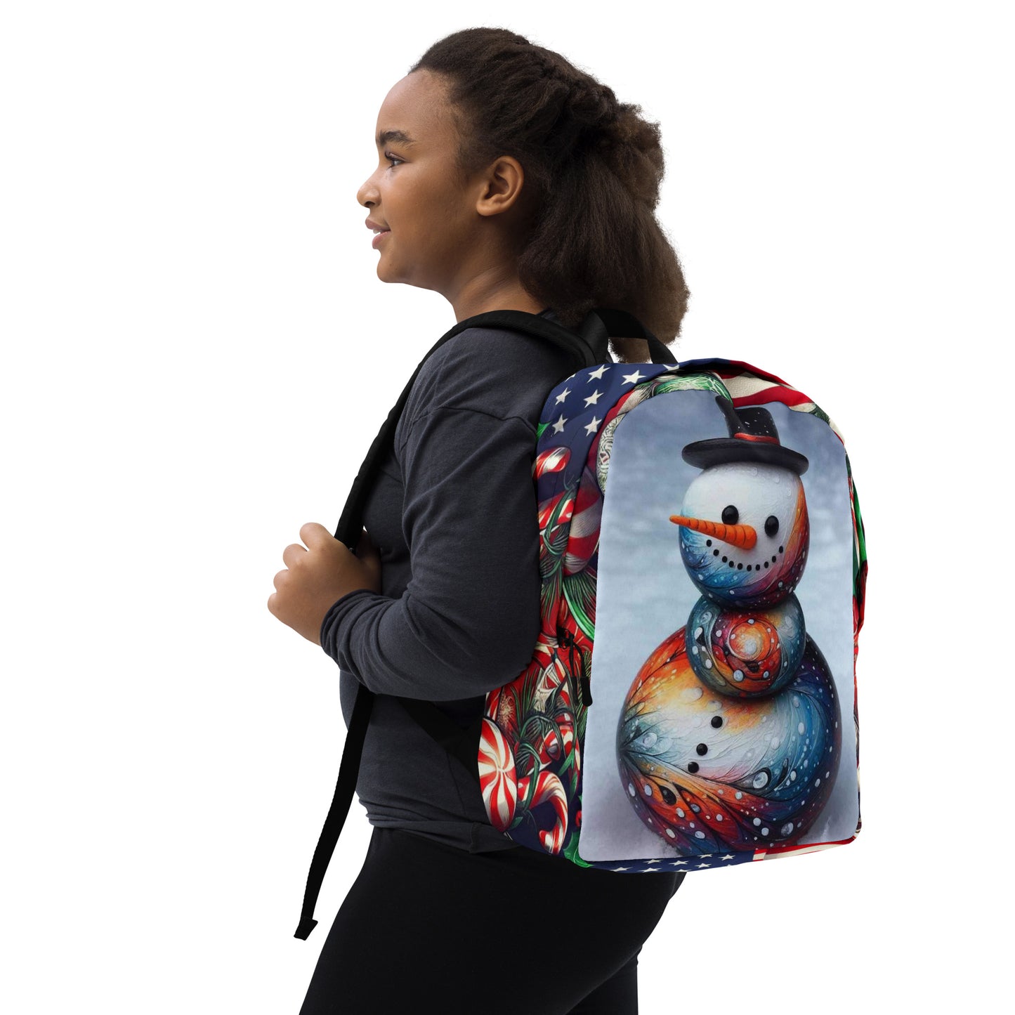 Christmas Snowman US Minimalist Backpack