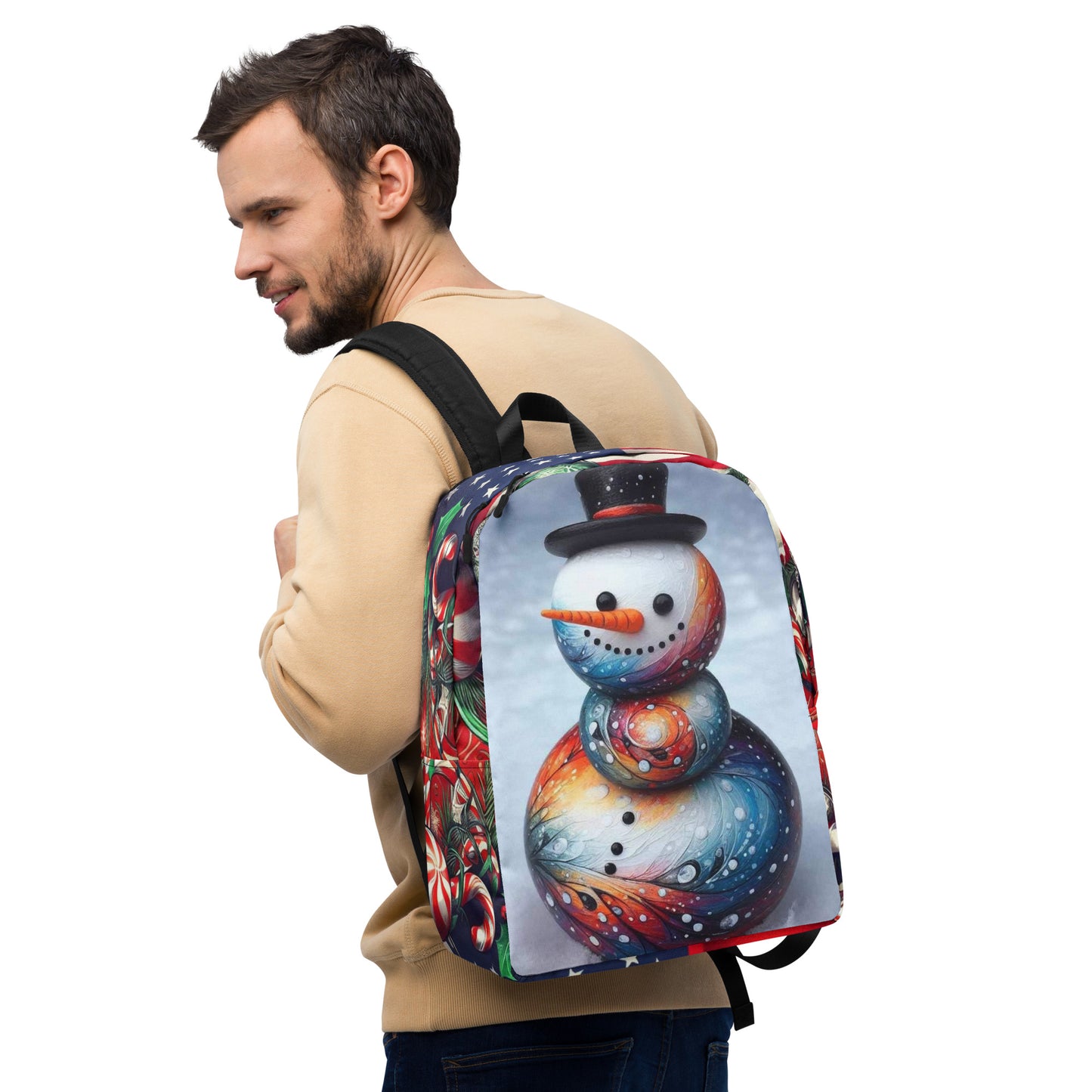 Christmas Snowman US Minimalist Backpack