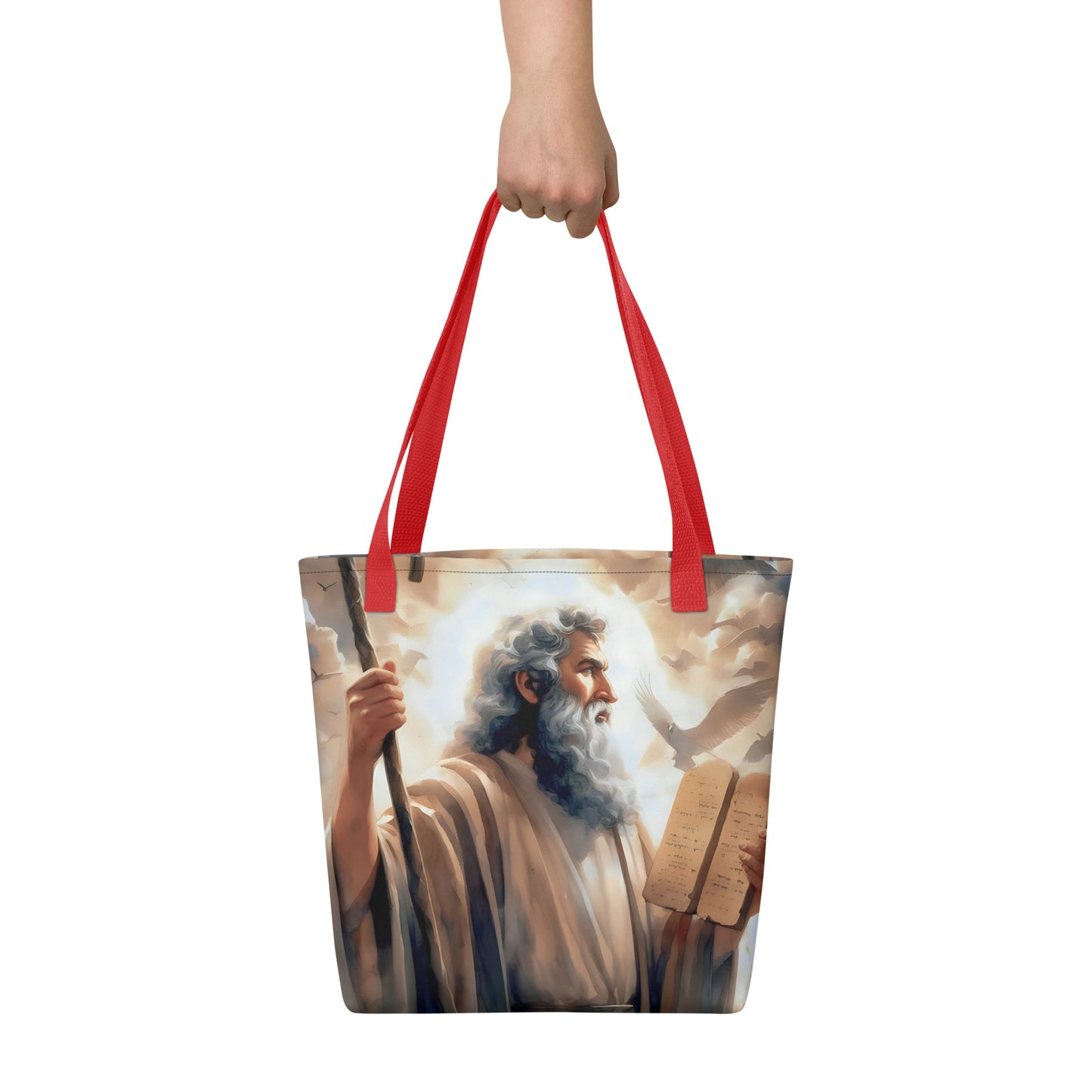 Moses With The Ten Commandments Tote bag