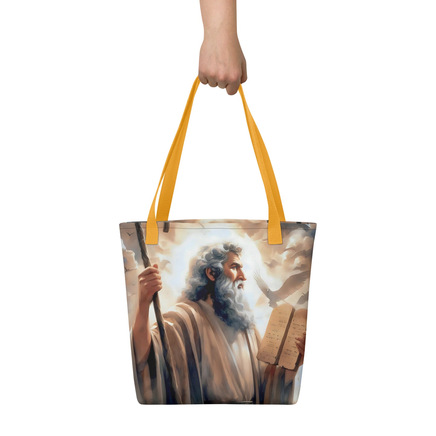 Moses With The Ten Commandments Tote bag