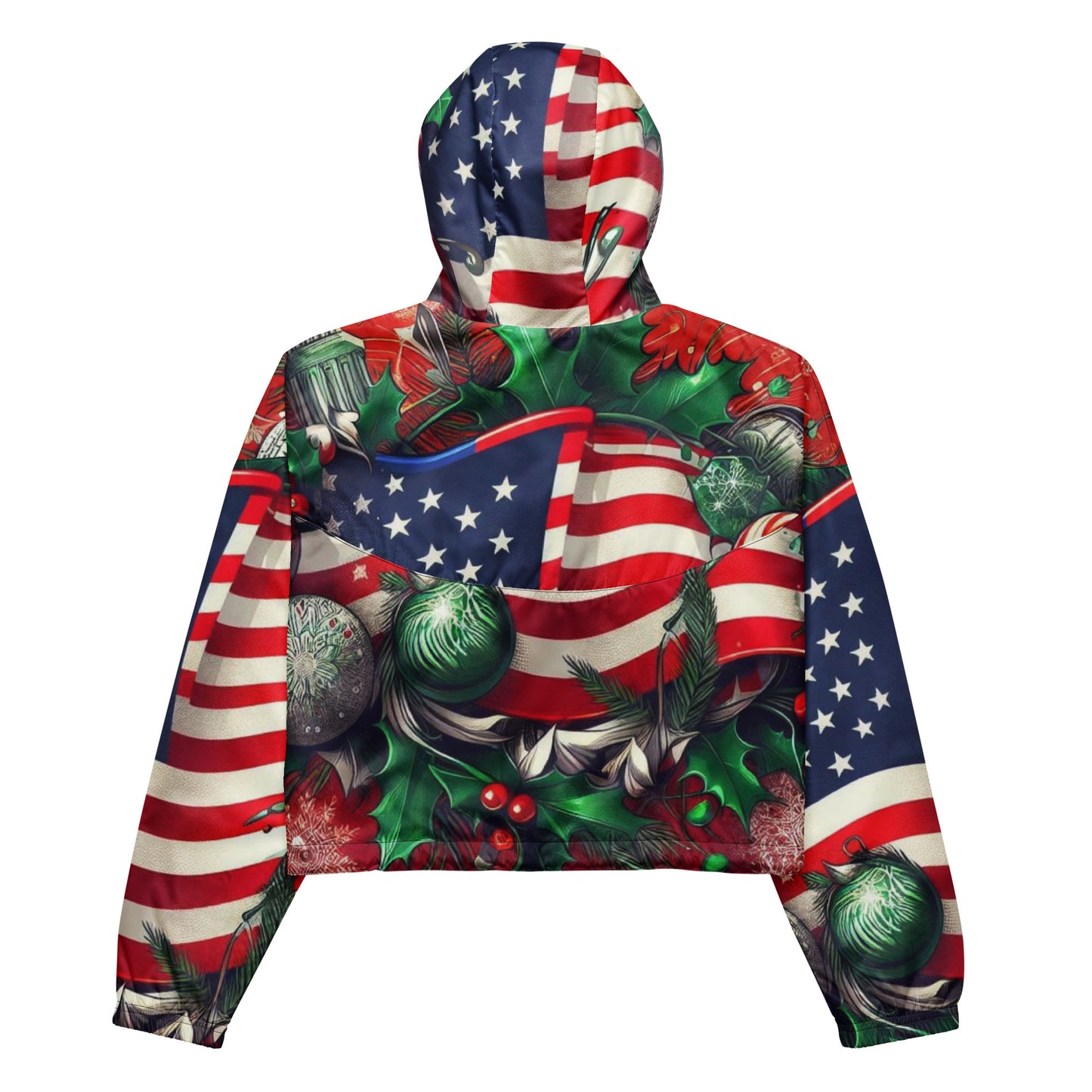 Christmas US Women’s Cropped Windbreaker