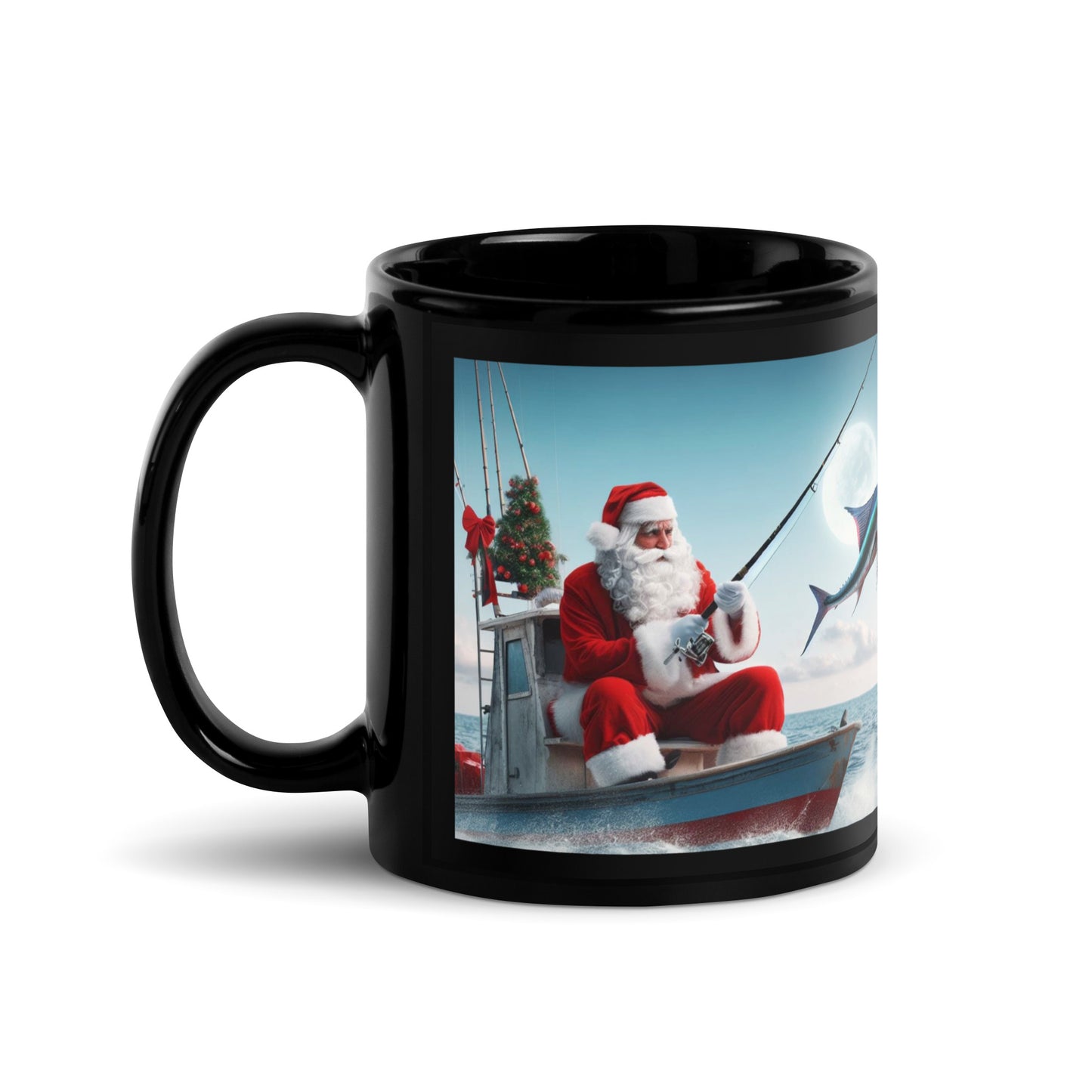 Santa Fishing Mug