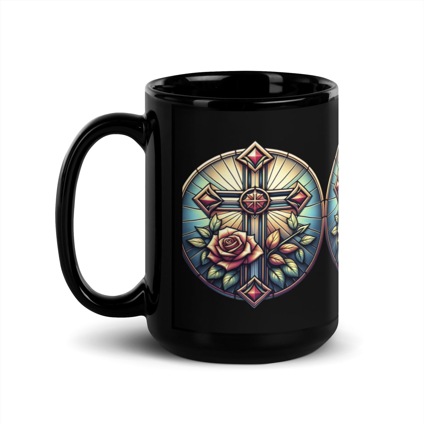 Cross Black Glossy Mug