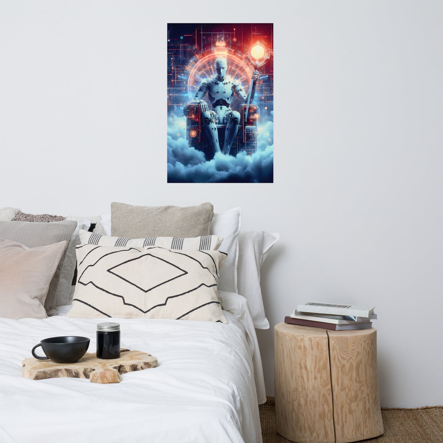 God of Artificial Intelligence Poster