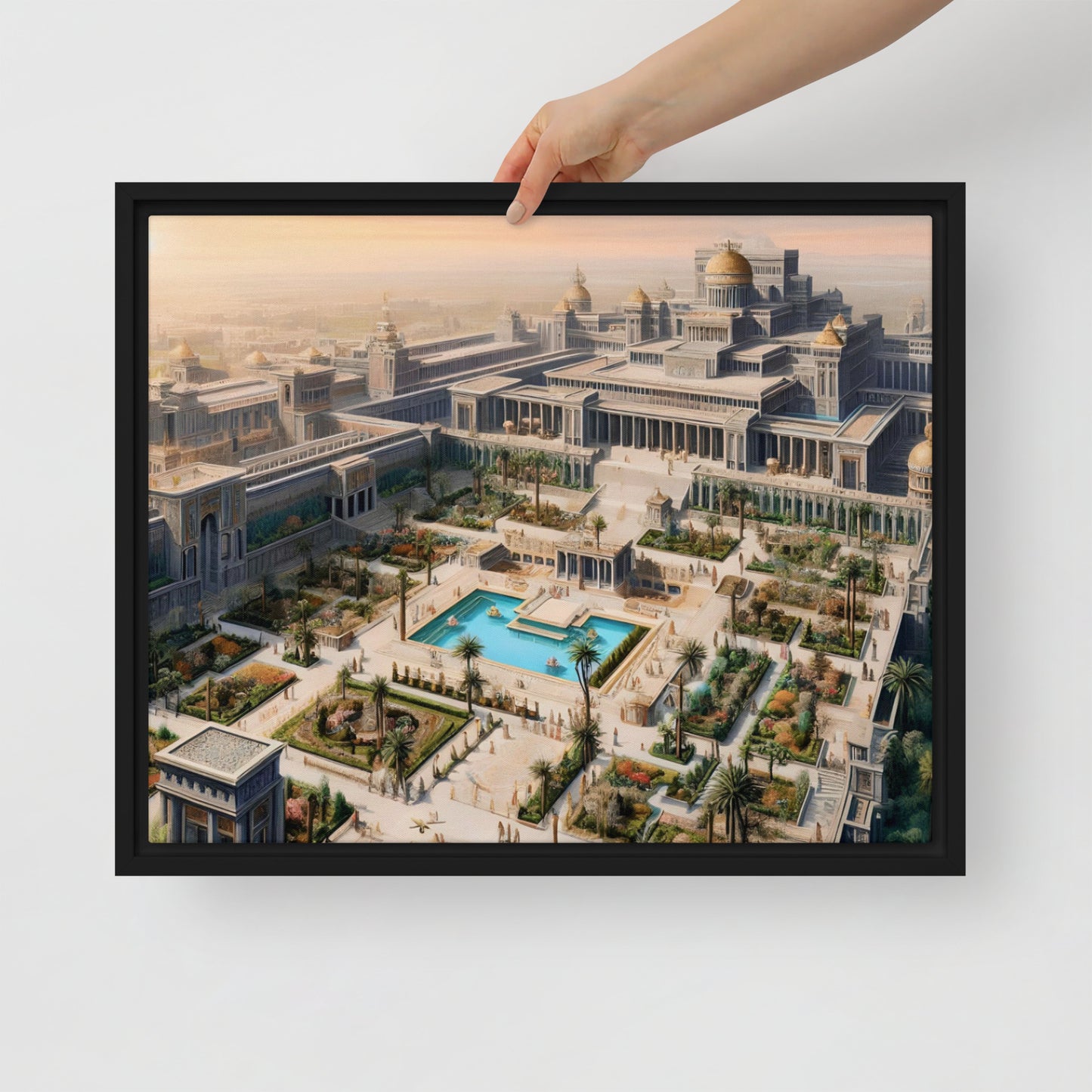 Solomon's Temple Framed Canvas