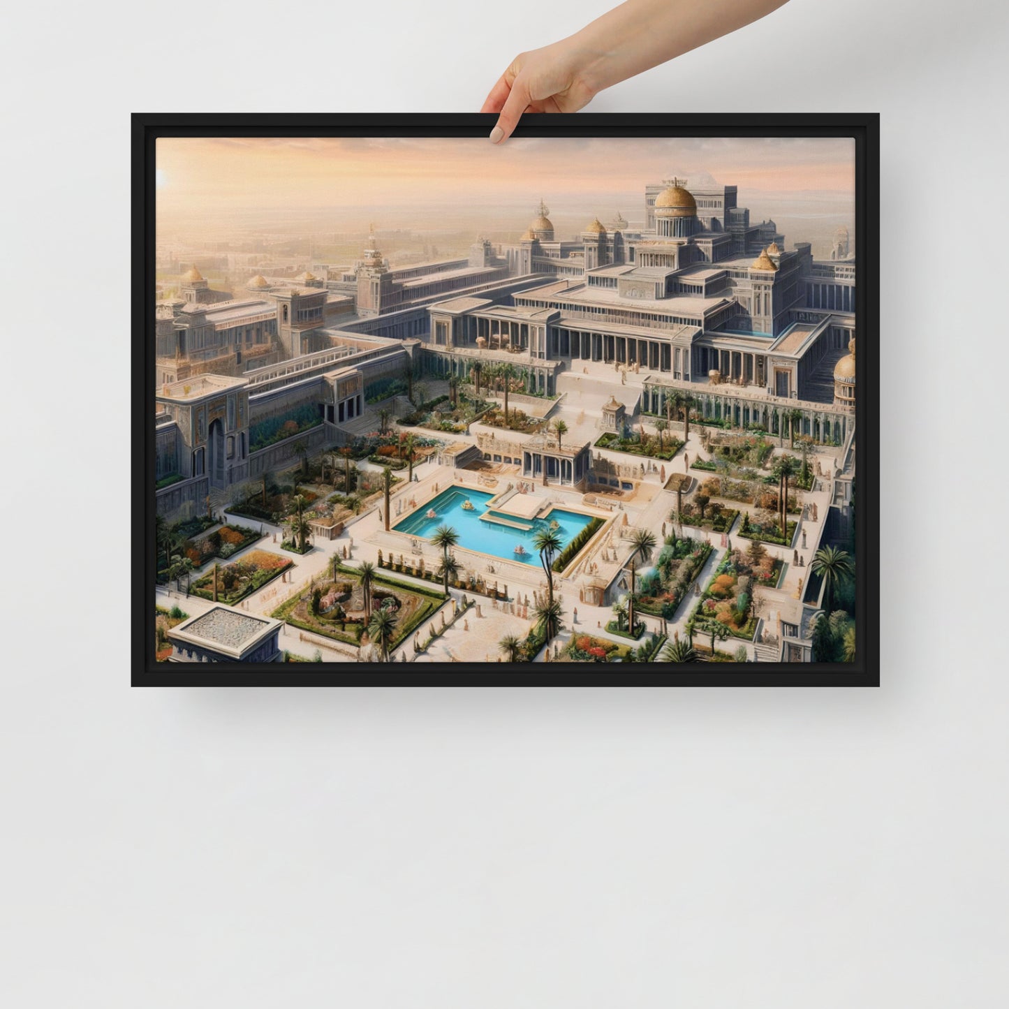 Solomon's Temple Framed Canvas