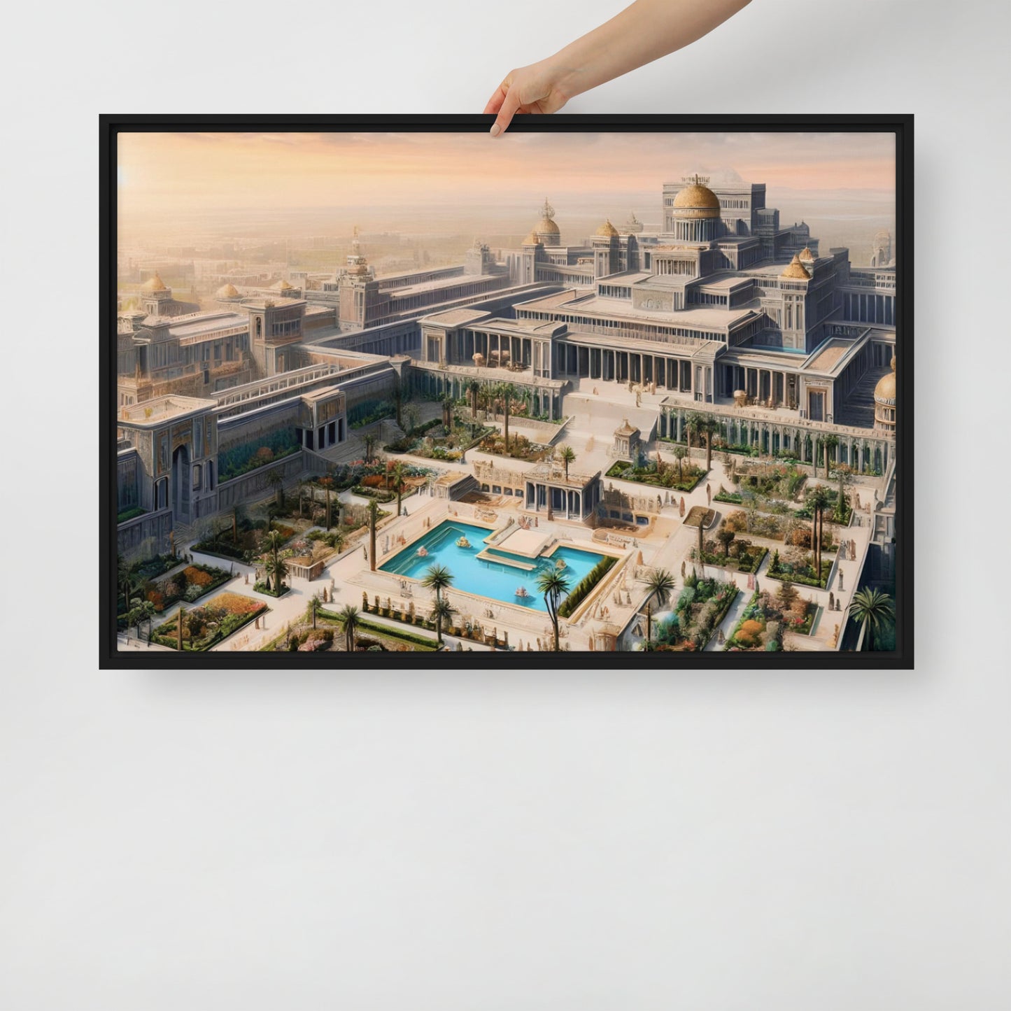 Solomon's Temple Framed Canvas