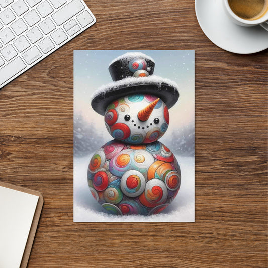 Snowman Christmas Card