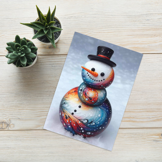 Snowman Christmas Card