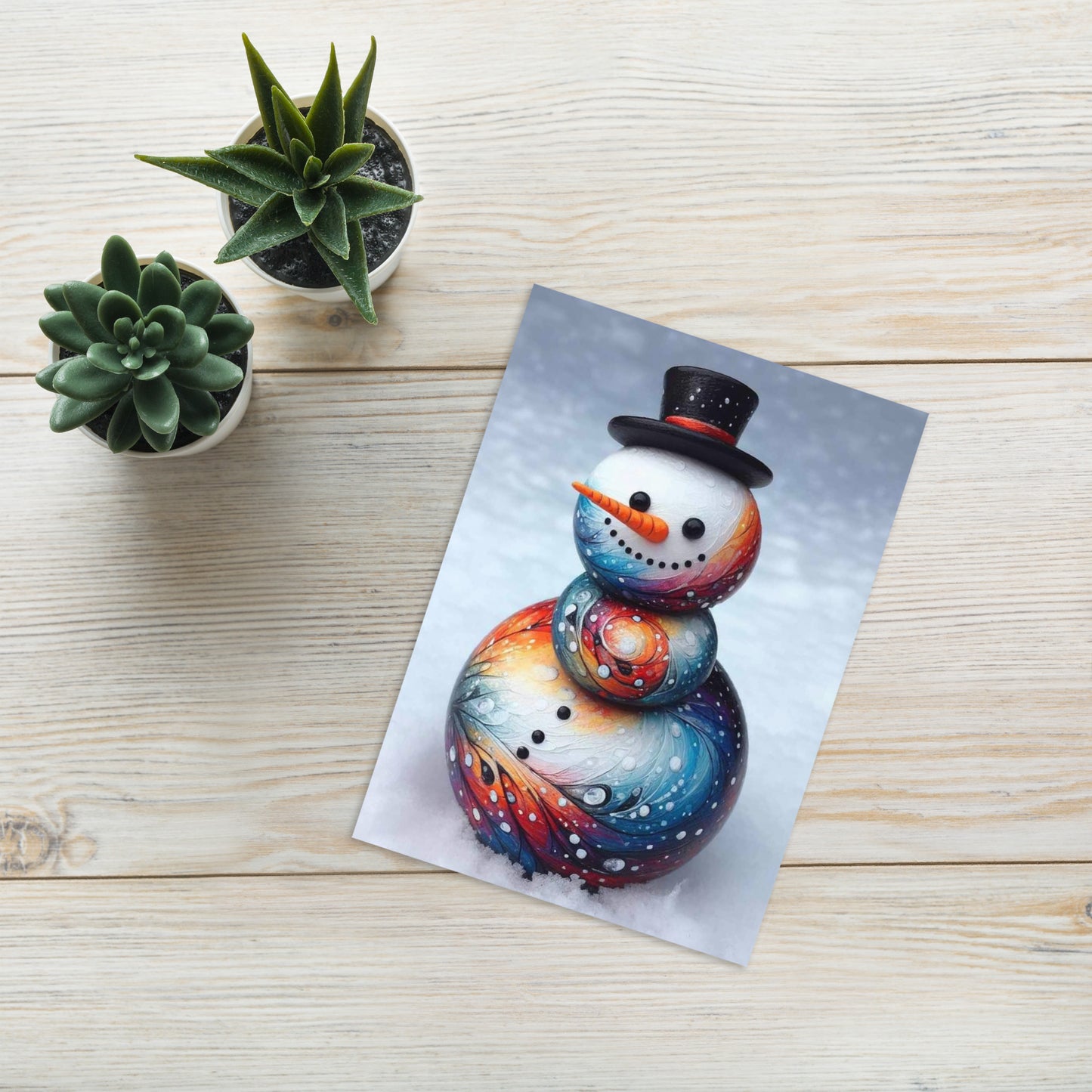 Snowman Christmas Card