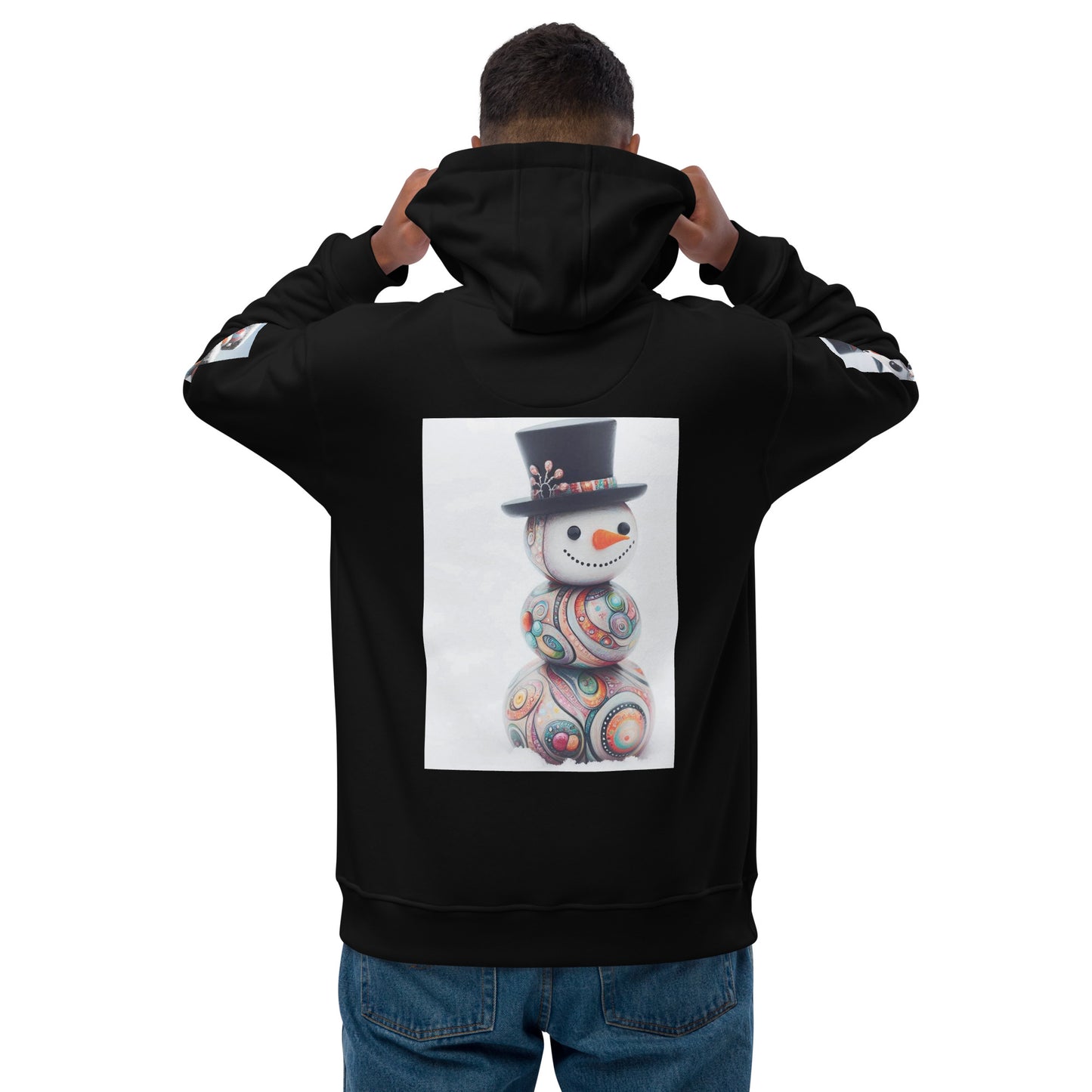 Christmas Snowman Premium eco hoodie