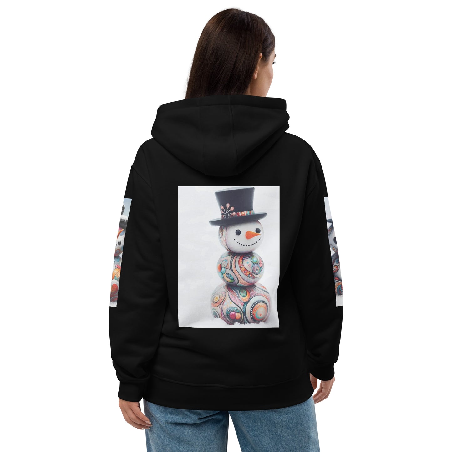 Christmas Snowman Premium eco hoodie