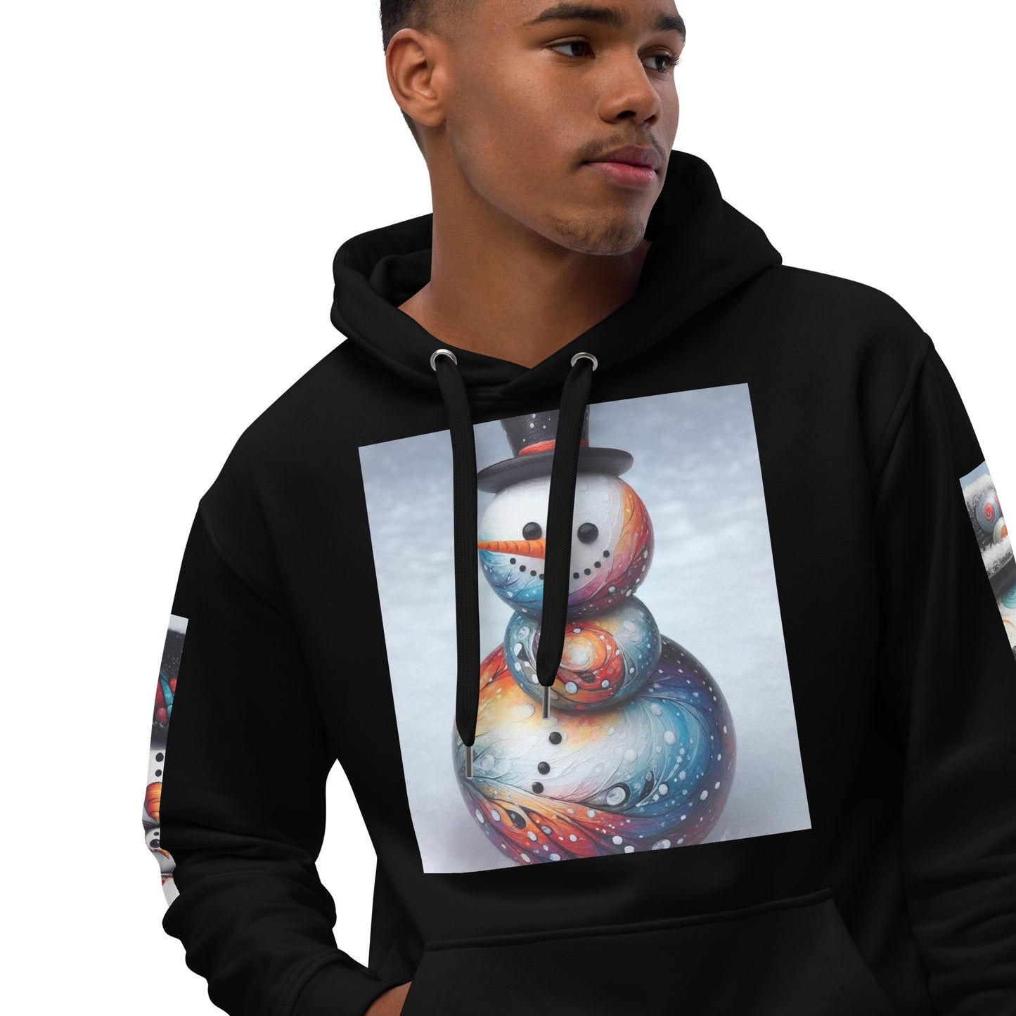 Christmas Snowman Premium eco hoodie