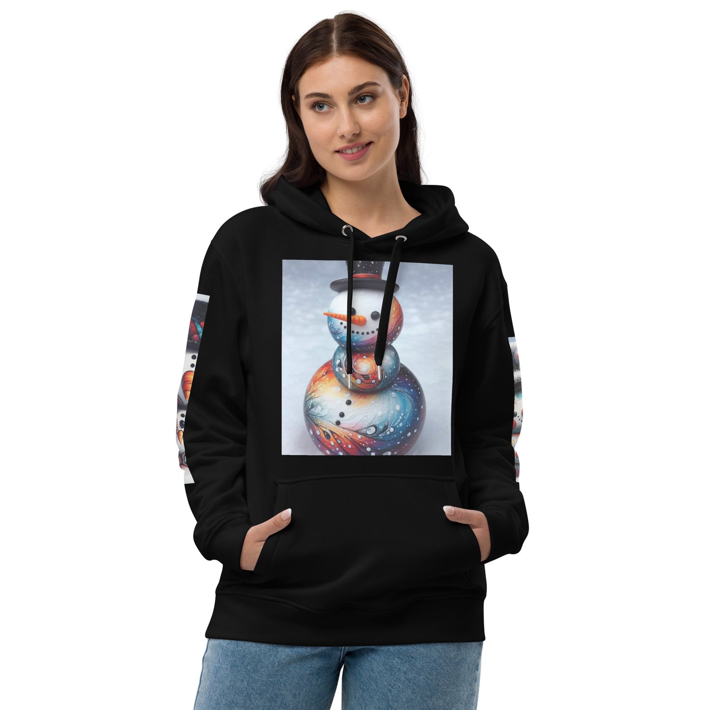 Christmas Snowman Premium eco hoodie