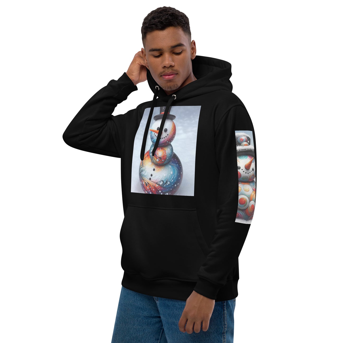 Christmas Snowman Premium eco hoodie