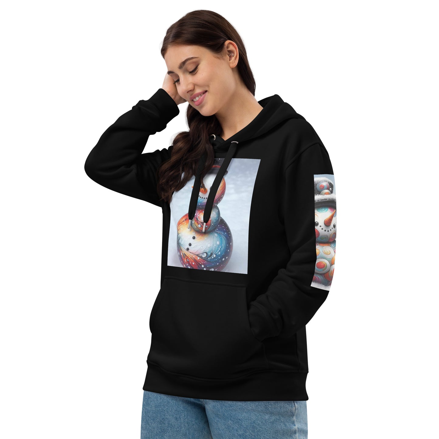 Christmas Snowman Premium eco hoodie