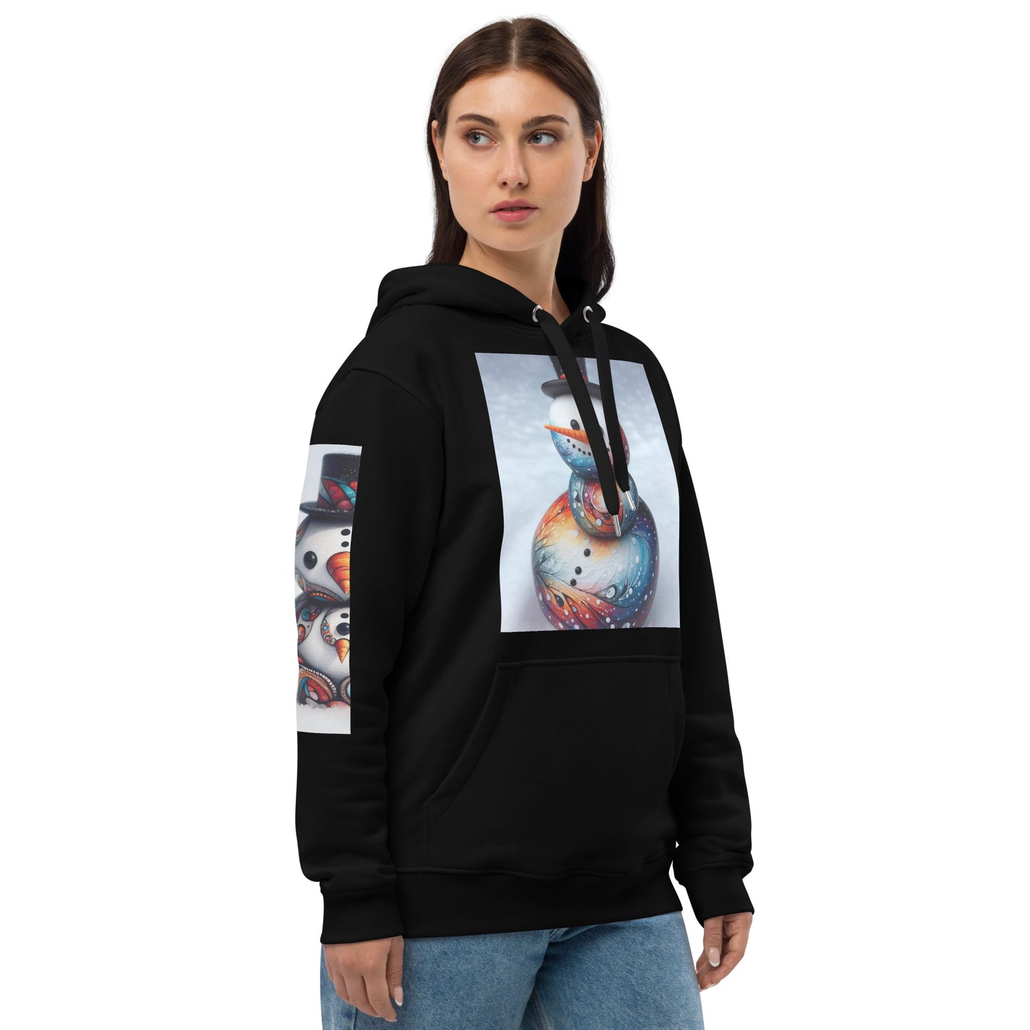 Christmas Snowman Premium eco hoodie