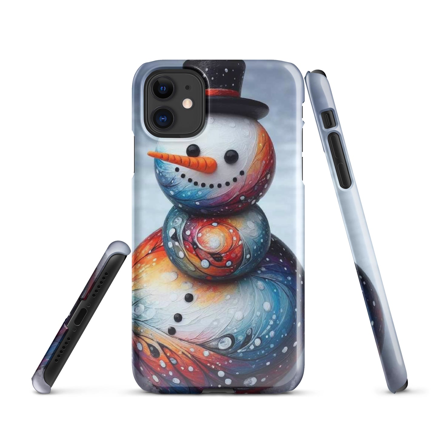 Christmas Snowman Snap case for iPhone®