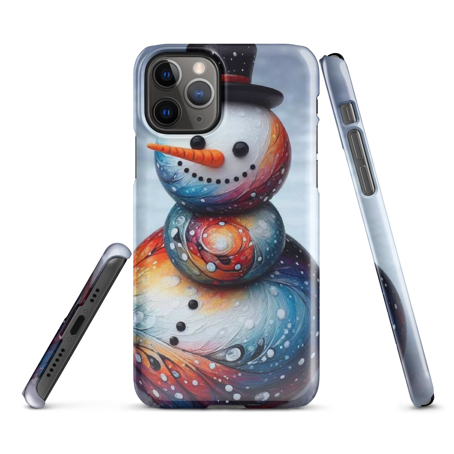 Christmas Snowman Snap case for iPhone®