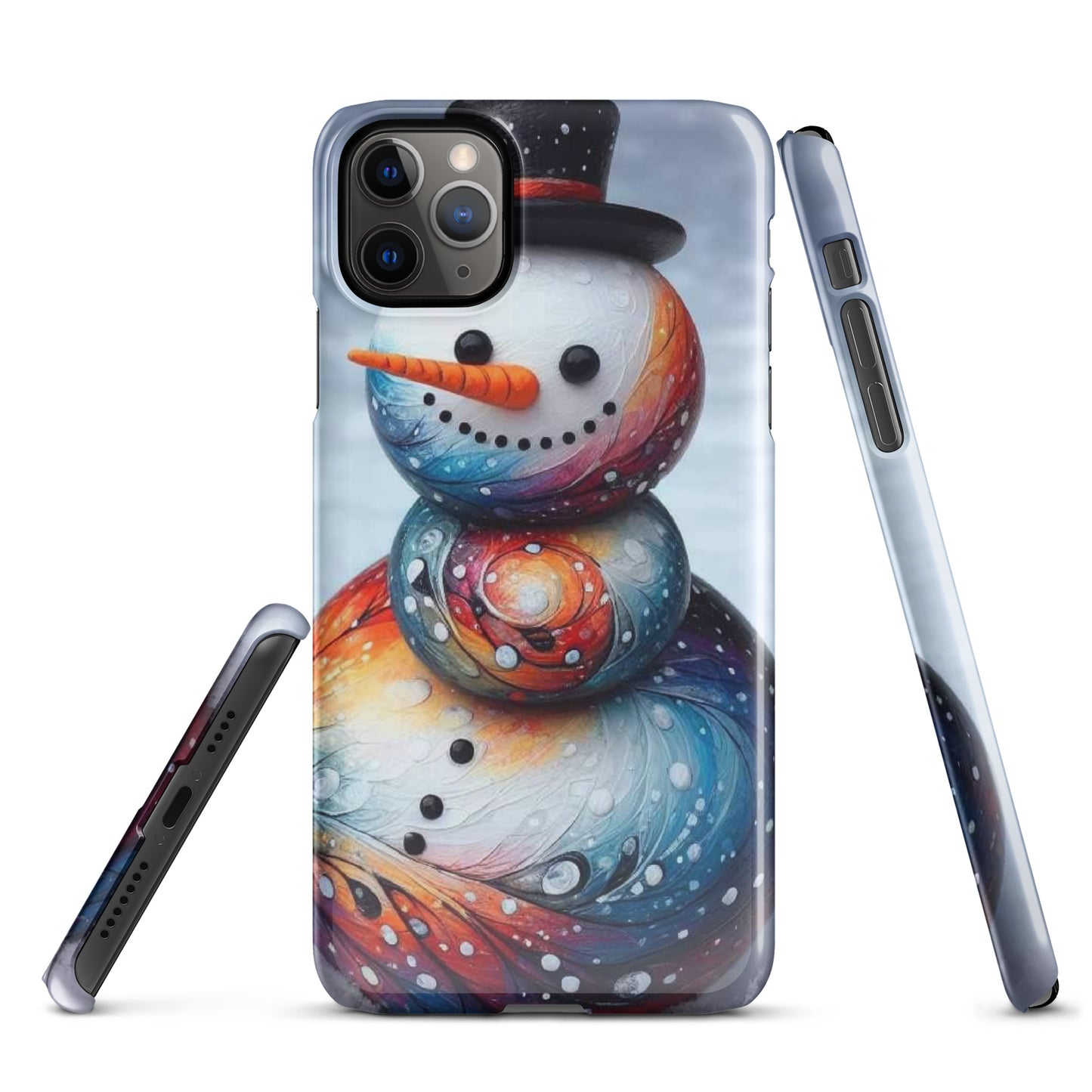 Christmas Snowman Snap case for iPhone®