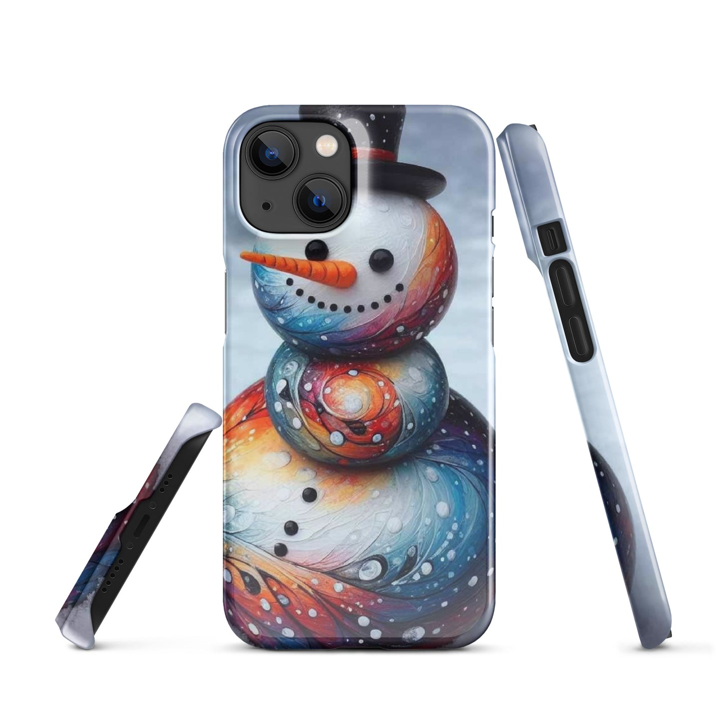 Christmas Snowman Snap case for iPhone®