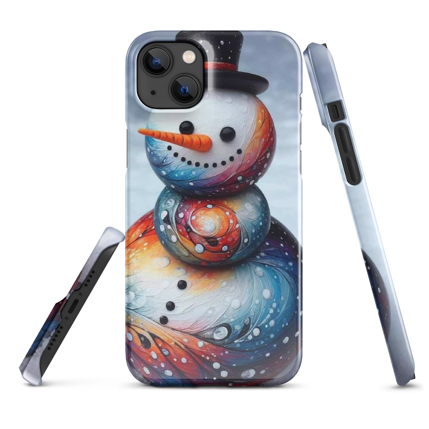 Christmas Snowman Snap case for iPhone®