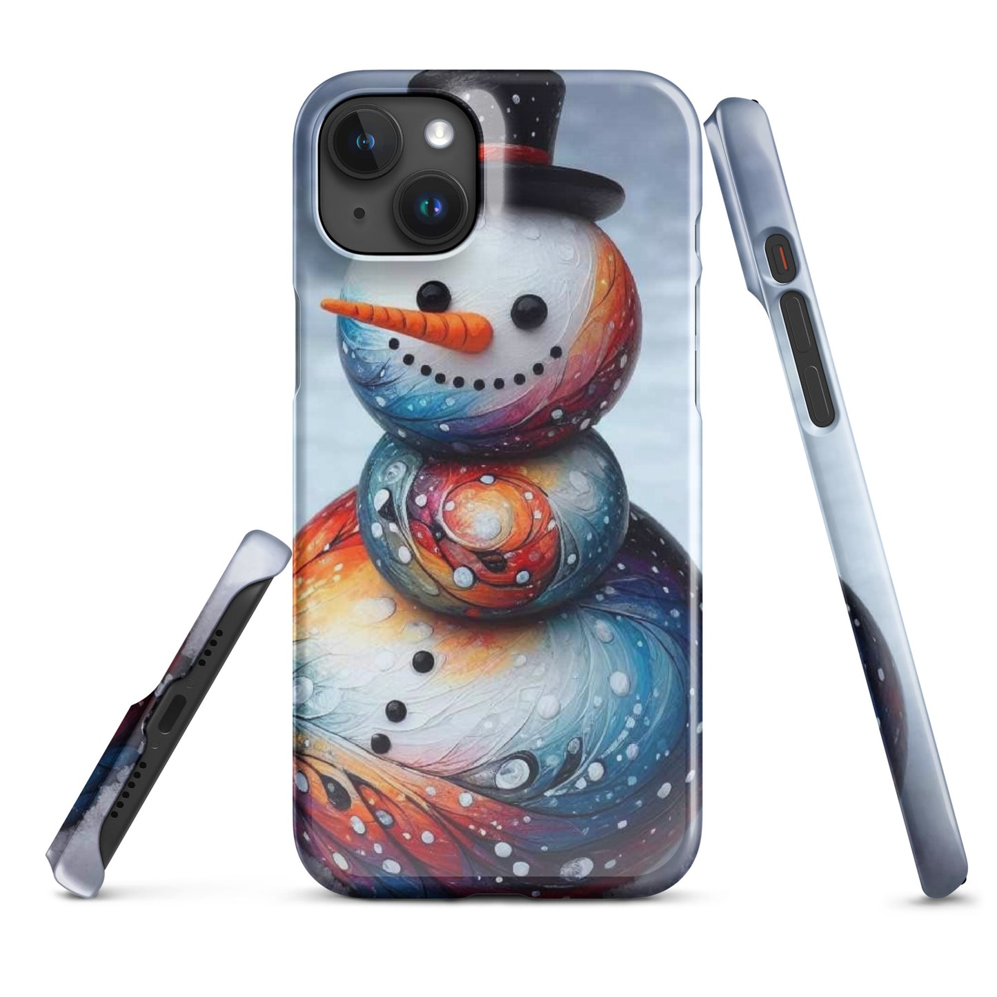 Christmas Snowman Snap case for iPhone®