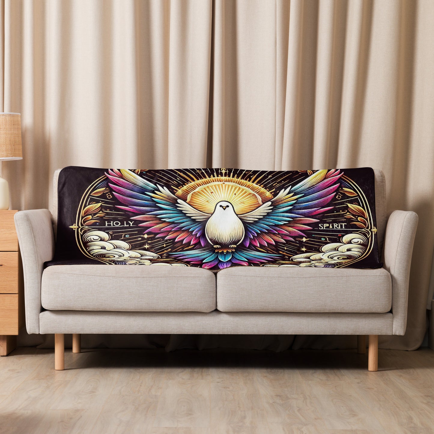 Holy Spirit Sherpa blanket