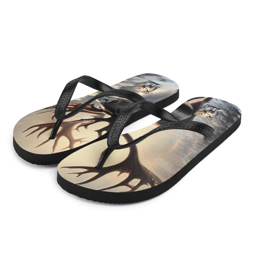 Christmas Reindeer Flip-Flops