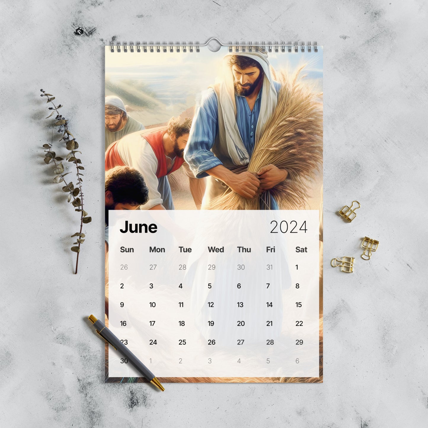 Wall Bible Calendar (2024)