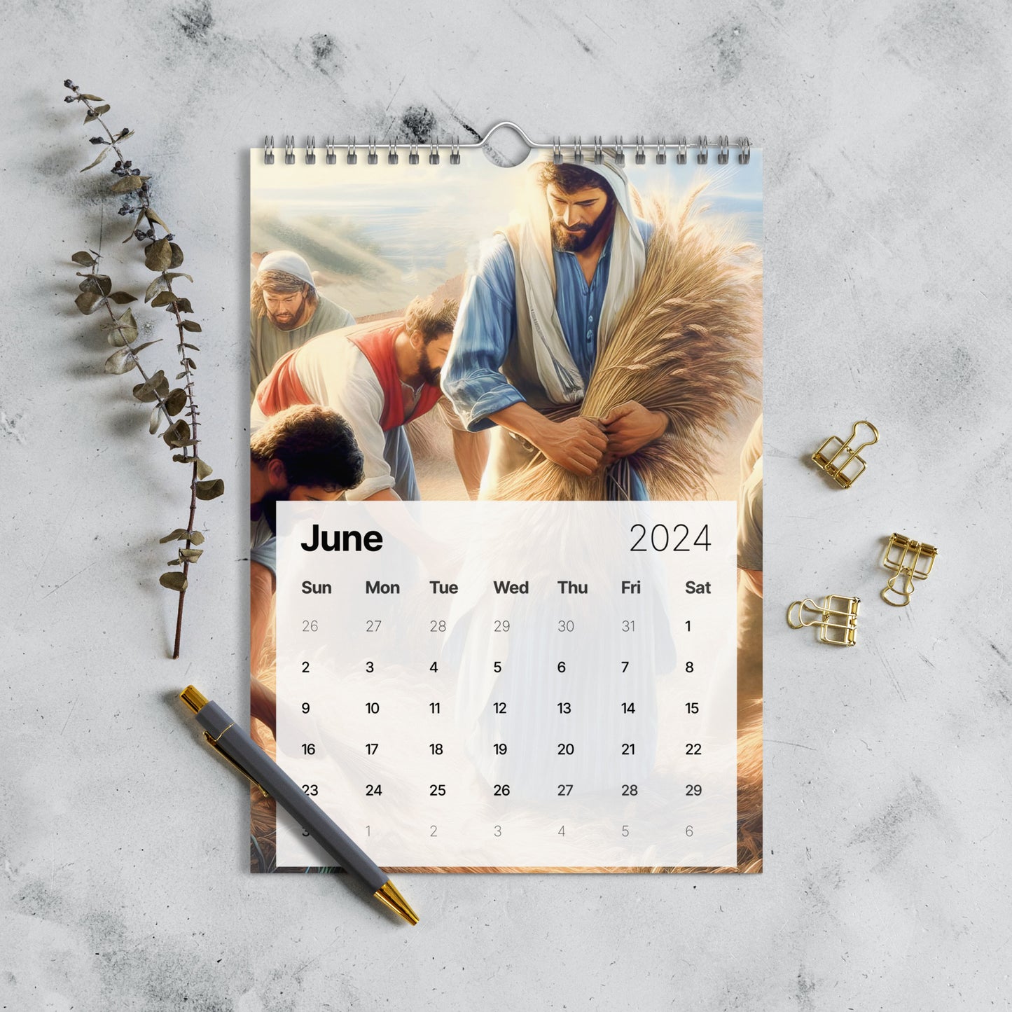 Wall Bible Calendar (2024)