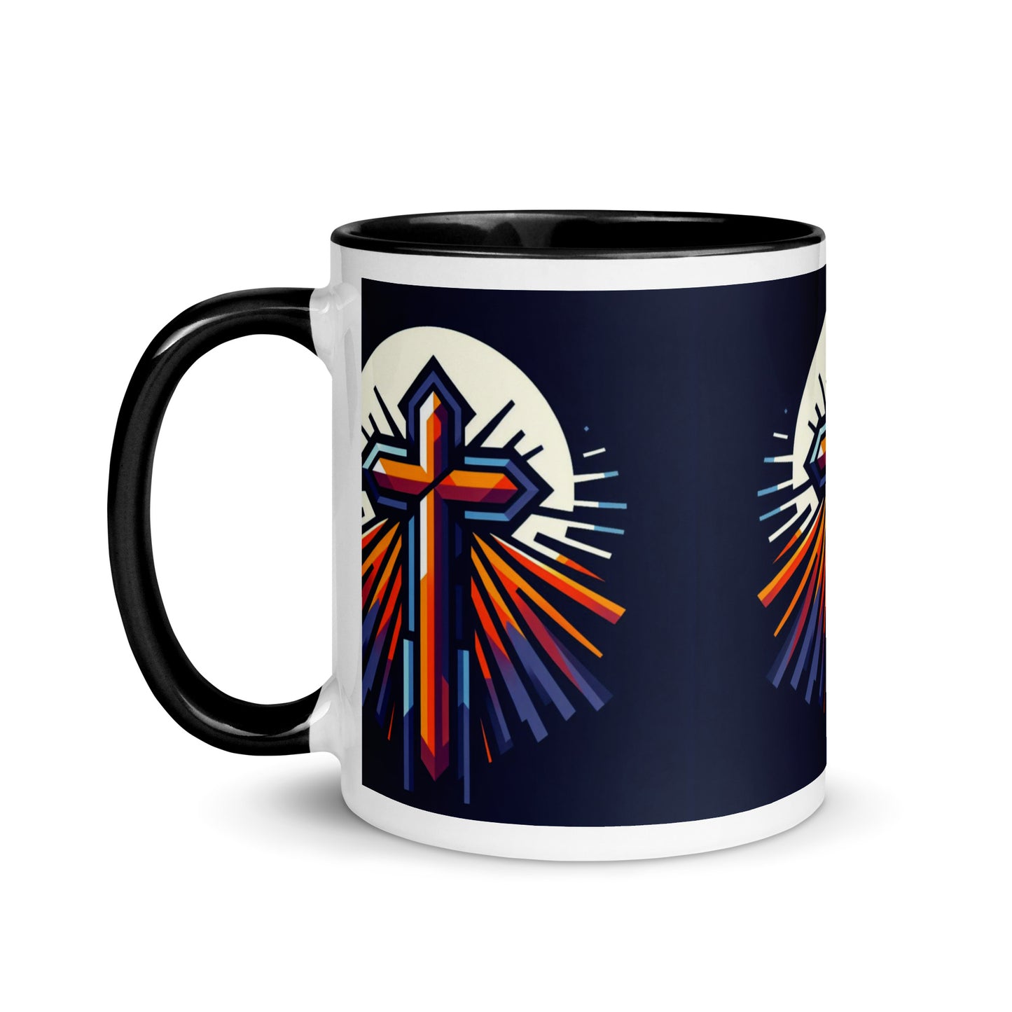 Cross Mug with Color Inside