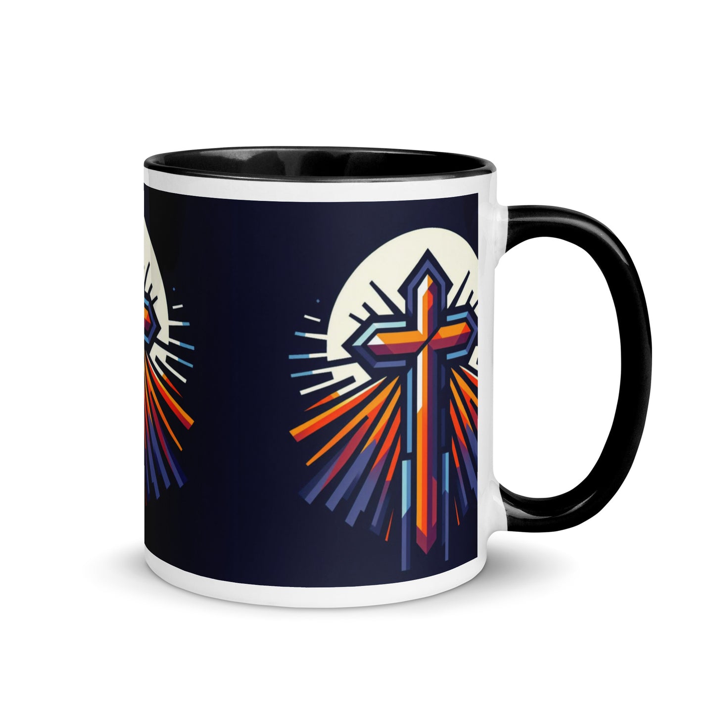 Cross Mug with Color Inside