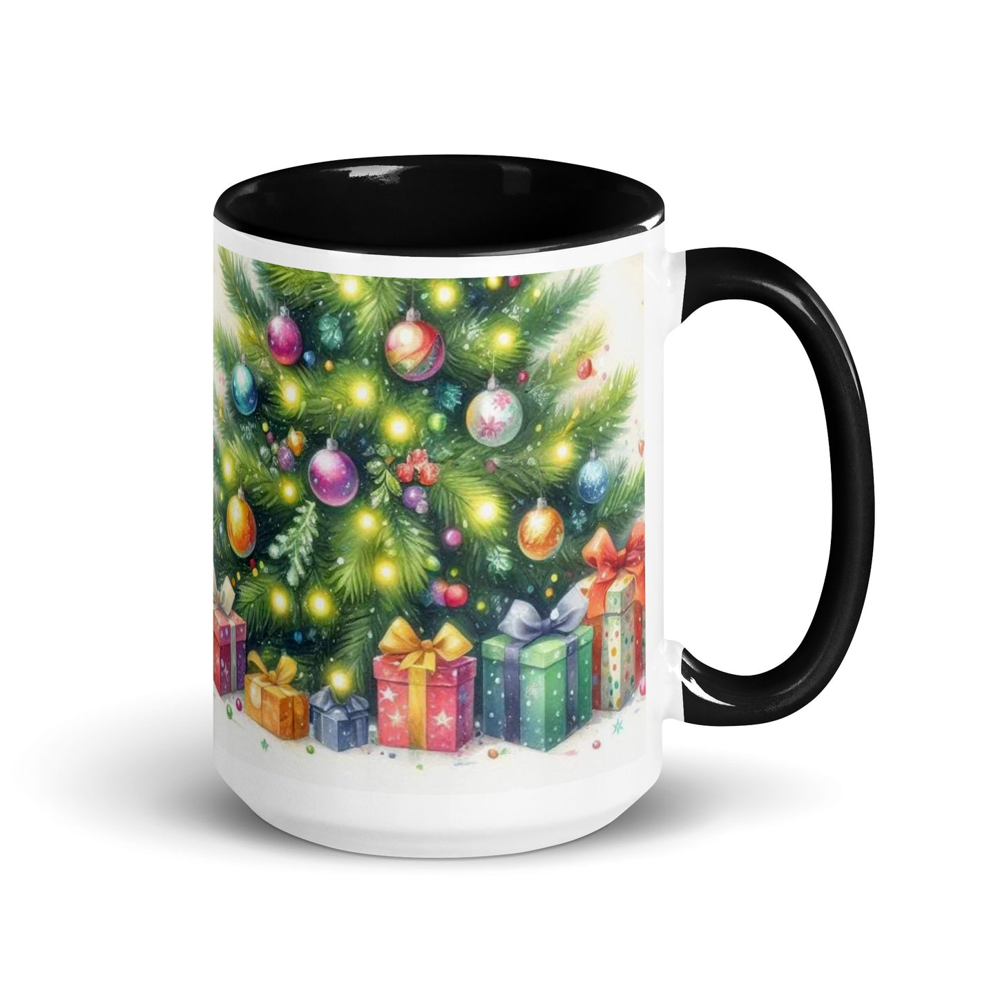 Christmas Tree Mug with Color Inside