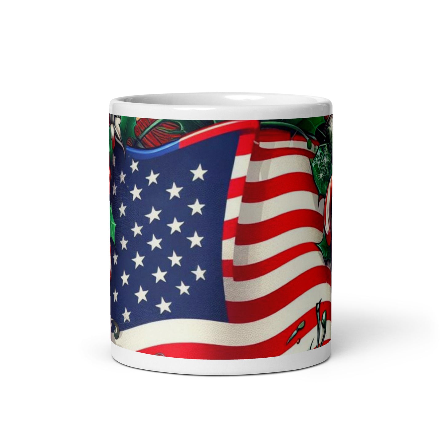 Christmas US White Glossy Mug