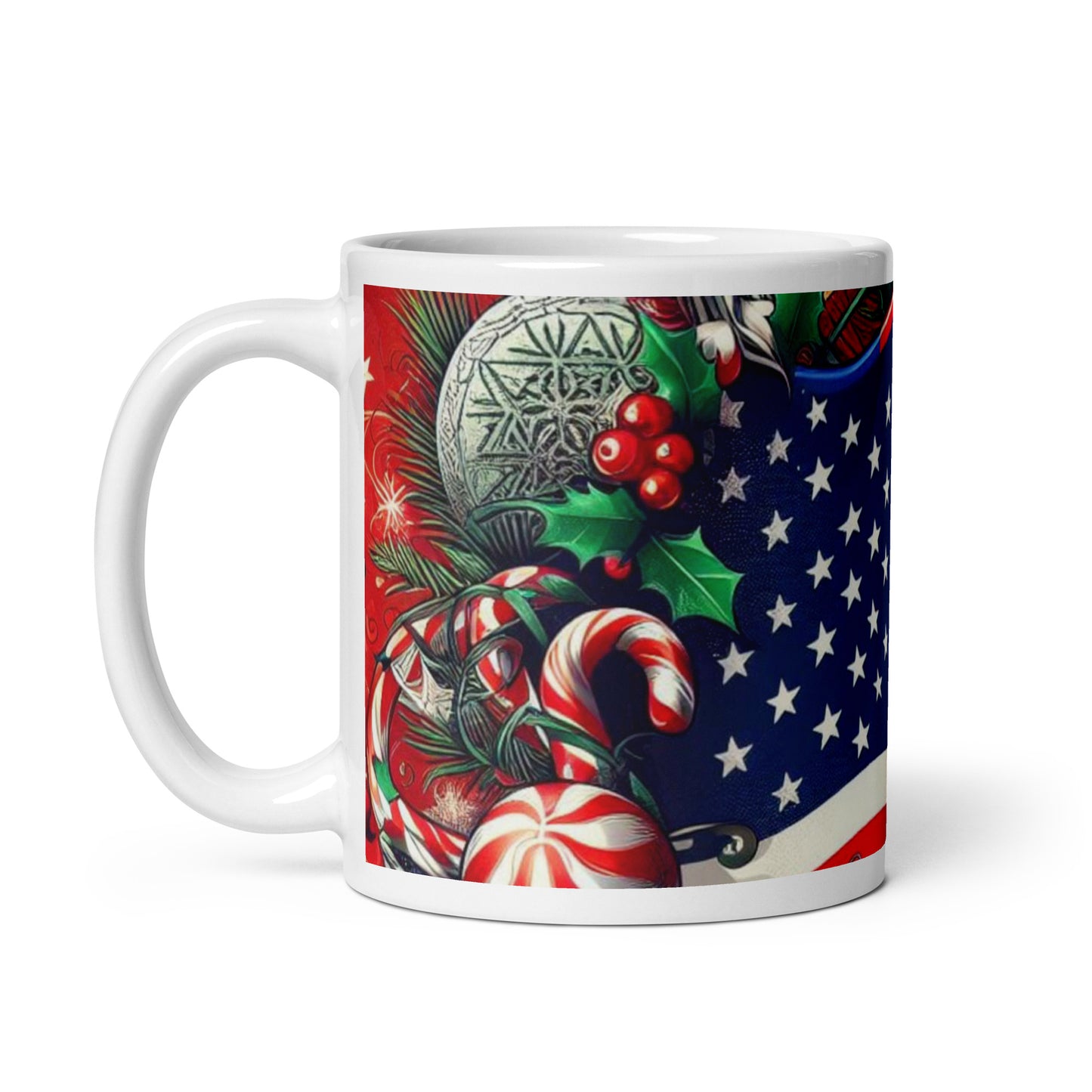 Christmas US White Glossy Mug