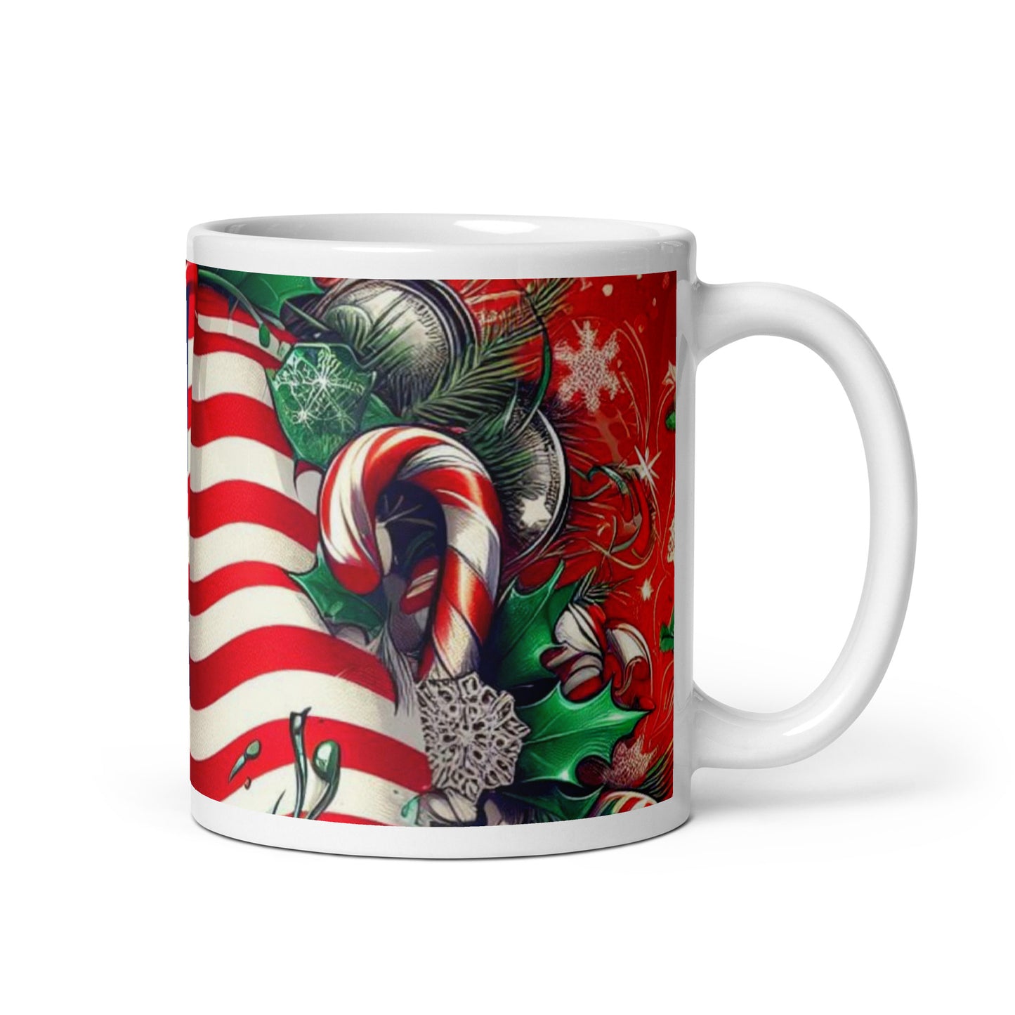 Christmas US White Glossy Mug