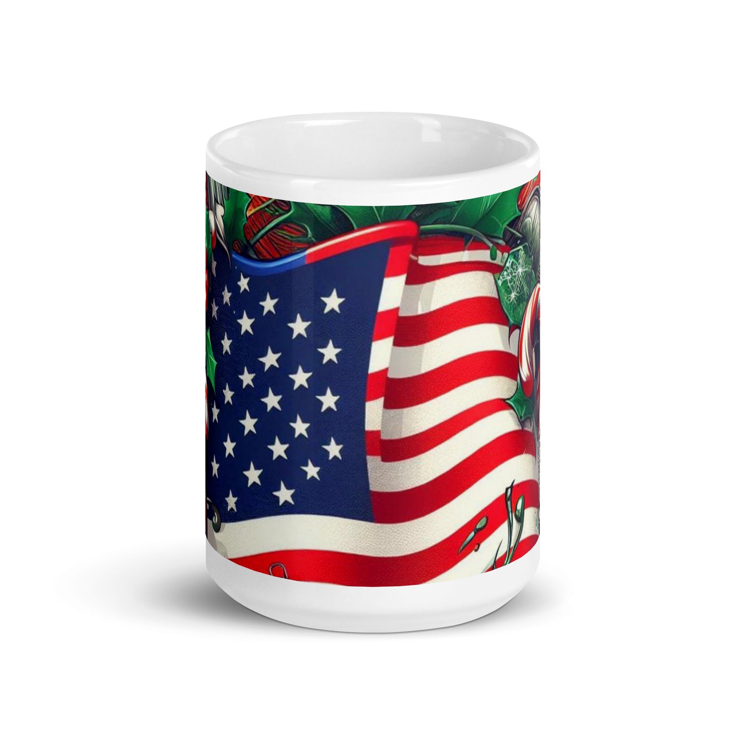 Christmas US White Glossy Mug