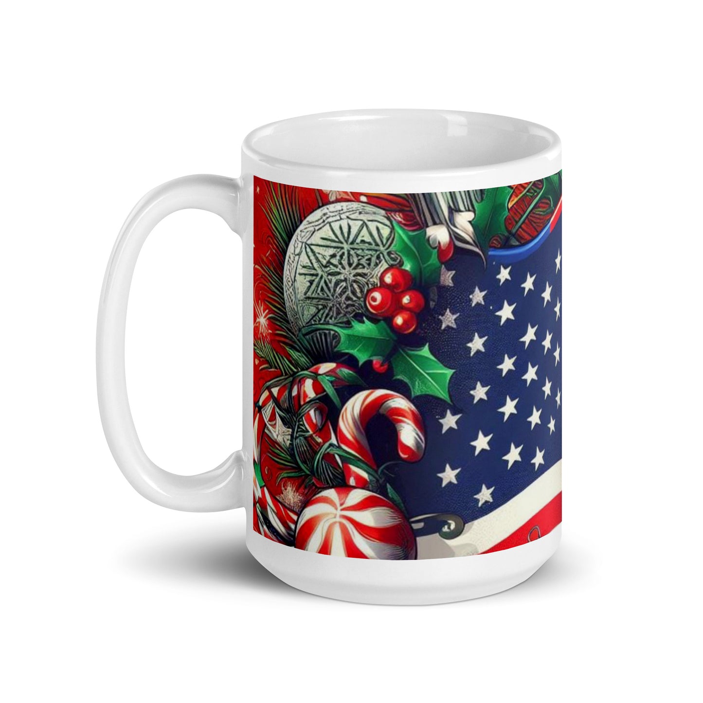 Christmas US White Glossy Mug