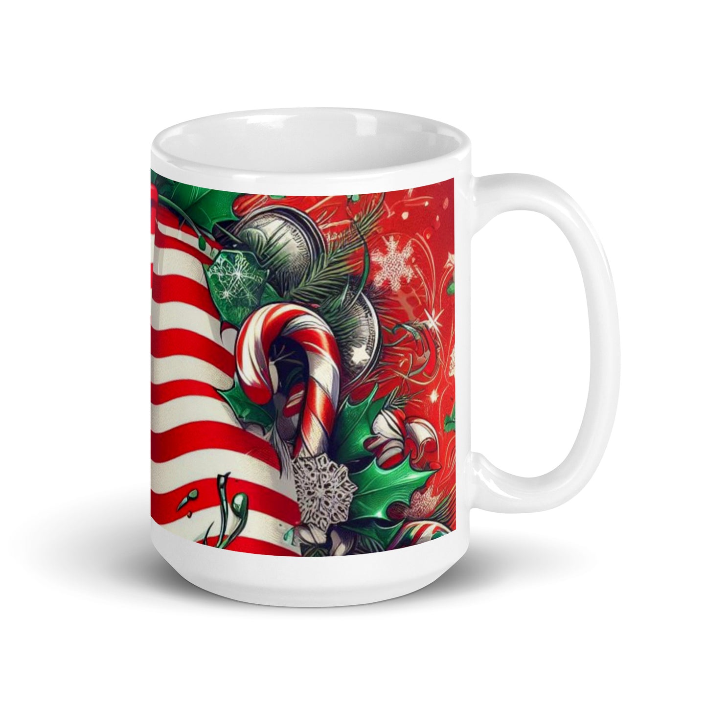 Christmas US White Glossy Mug