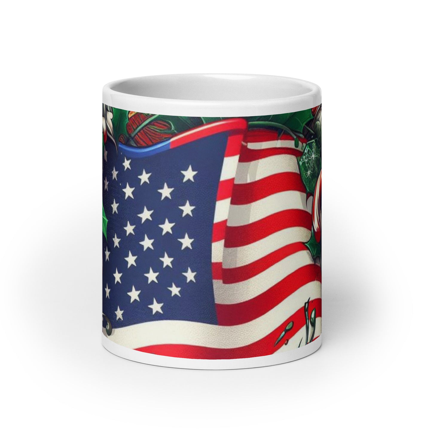 Christmas US White Glossy Mug