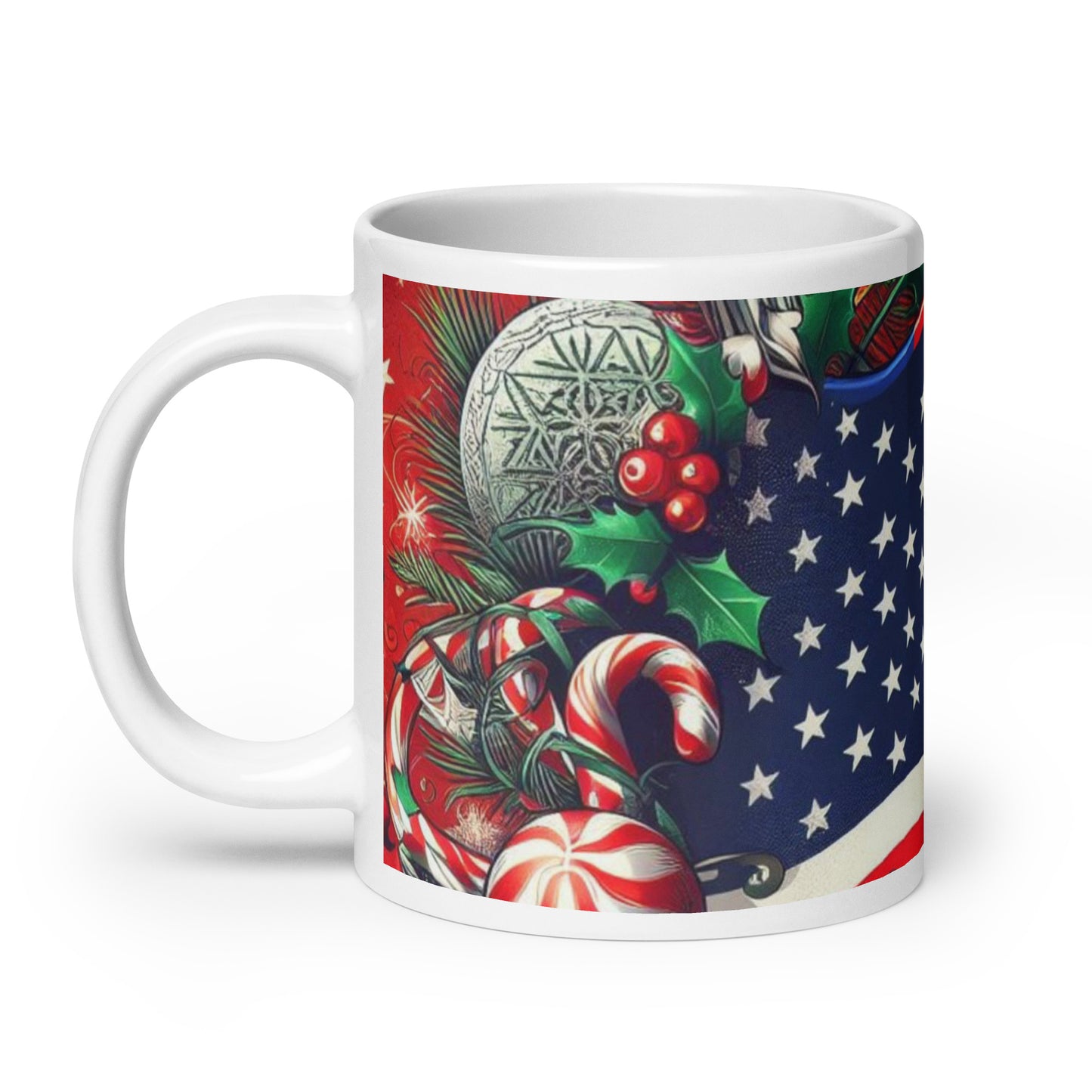 Christmas US White Glossy Mug